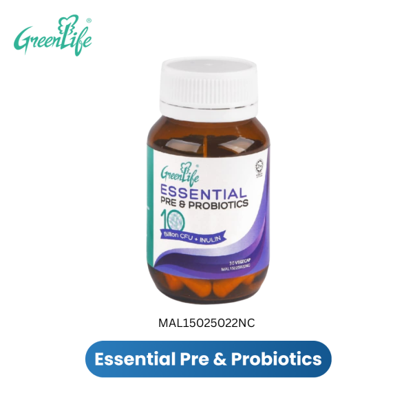GREENLIFE ESSENTIAL PRE & PROBIOTICS 30'c [MAL15025022NC]